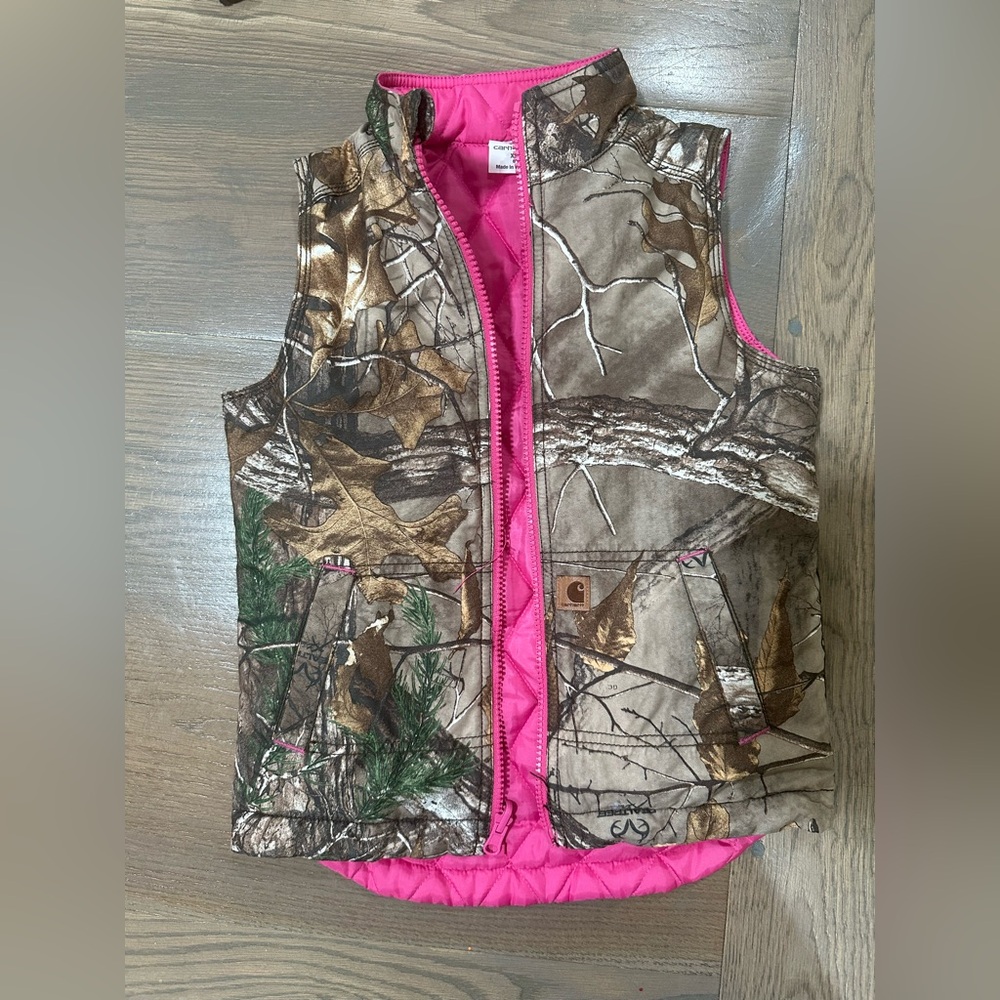 Carhart Girls XS (6) reversible vest